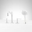 Marceau 4-Hole Roman Tub Faucet and Hand Shower - Lever Handles, , large image number 4