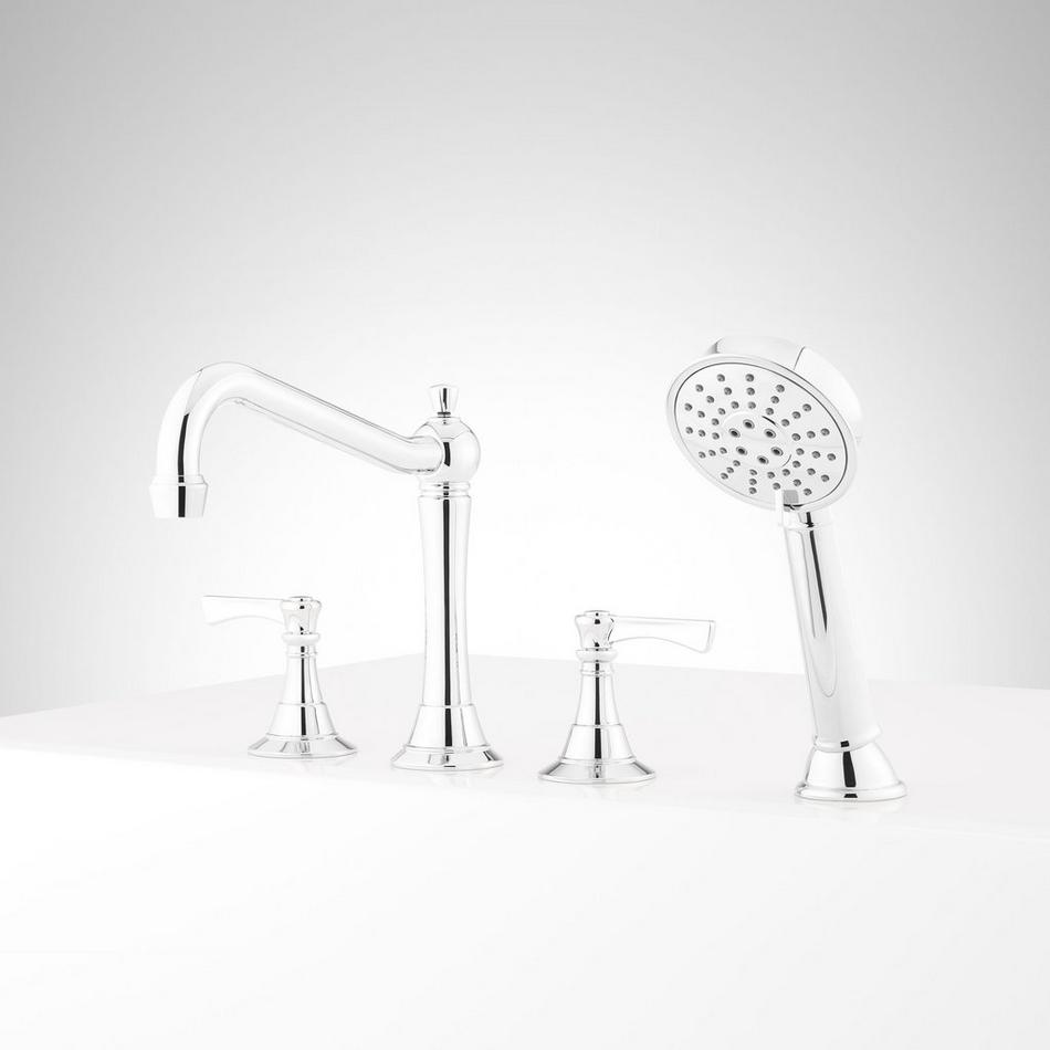 Marceau 4-Hole Roman Tub Faucet and Hand Shower - Lever Handles, , large image number 5