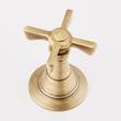 Marceau 4-Hole Roman Tub Faucet and Hand Shower with Rough-In Valve - Cross Handles - Aged Brass, , large image number 2