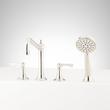 Marceau 4-Hole Roman Tub Faucet and Hand Shower - Lever Handles, , large image number 6