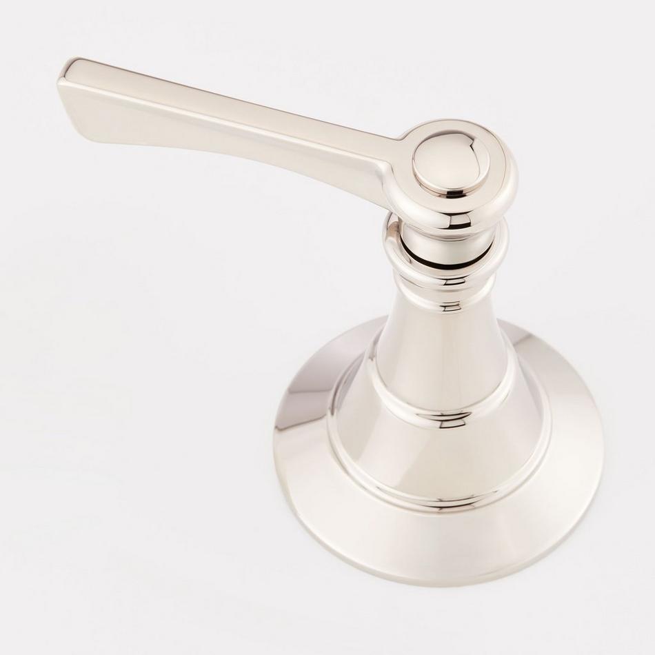 Marceau 4-Hole Roman Tub Faucet and Hand Shower with Rough-In Valve - Lever Handles- Polished Nickel, , large image number 2