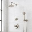 Marceau Dual Control Pressure Balance Shower System With Hand Shower - Cross - Brushed Nickel, , large image number 0