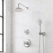 Marceau Dual Control Pressure Balance Shower System With Hand Shower - Cross Handles, , large image number 2