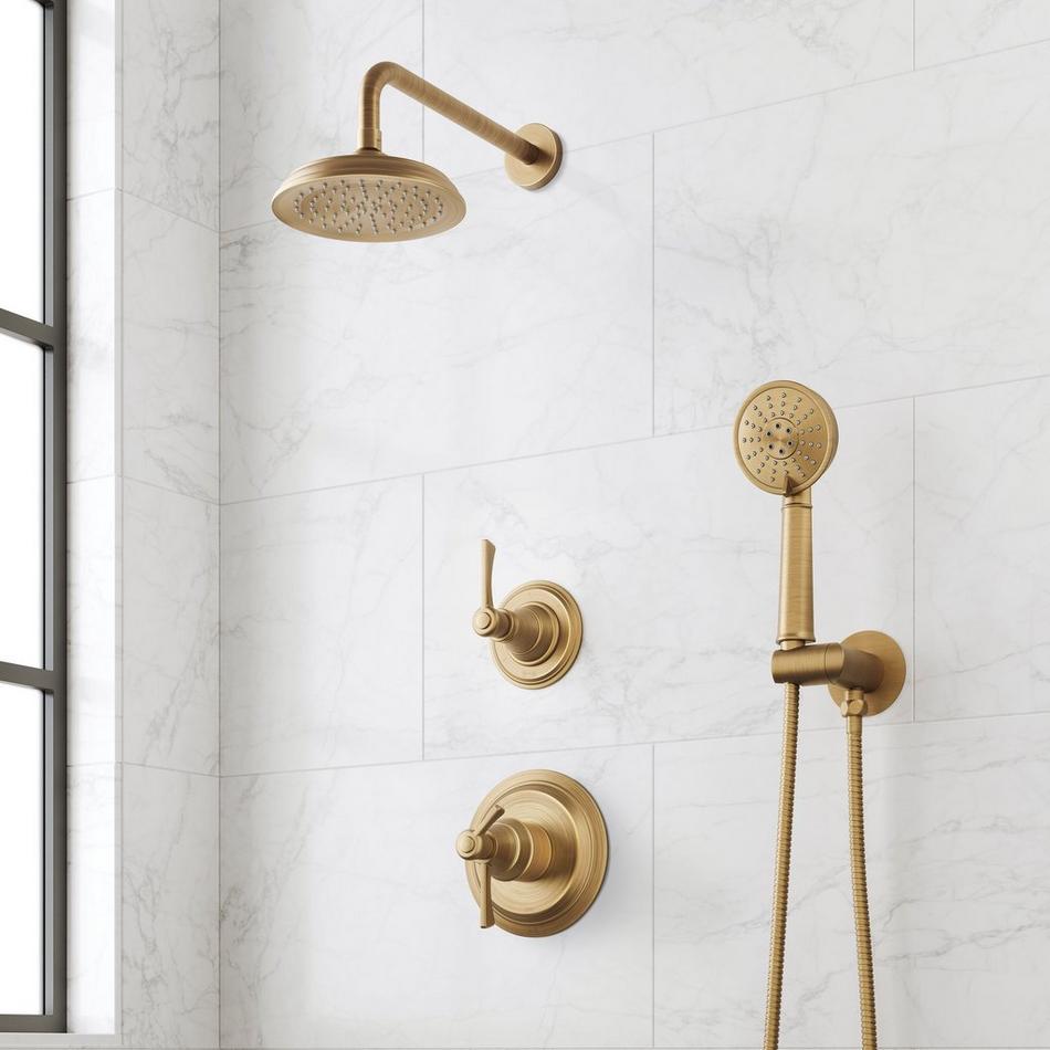Marceau Dual Control Pressure Balance Shower System With Hand Shower - Lever Handles, , large image number 0
