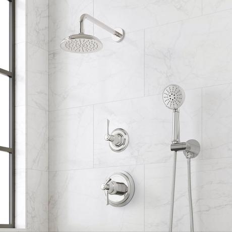 Marceau Dual Control Pressure Balance Shower System With Hand Shower - Lever Handles