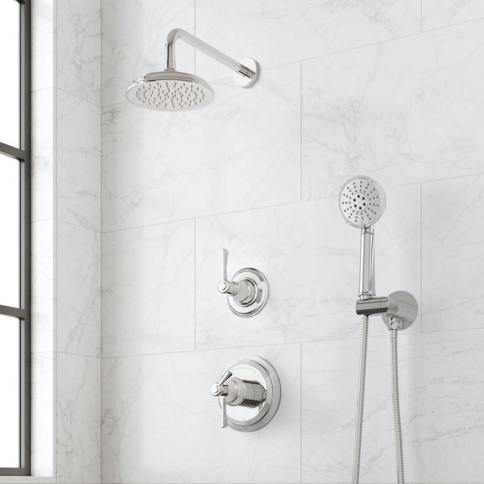 Marceau Dual Control Pressure Balance Shower System With Hand Shower - Lever Handles, , large image number 2