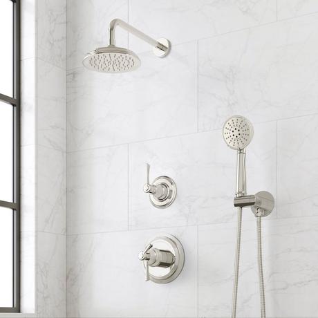 Marceau Dual Control Pressure Balance Shower System With Hand Shower - Lever Handles