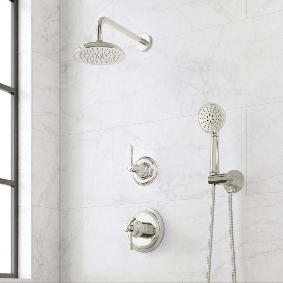 Marceau Dual Control Pressure Balance Shower System With Hand Shower - Lever Handles, , large image number 3