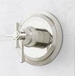 Marceau Dual Control Pressure Balance Shower Trim and Valve - Cross Handles - Polished Nickel, , large image number 0