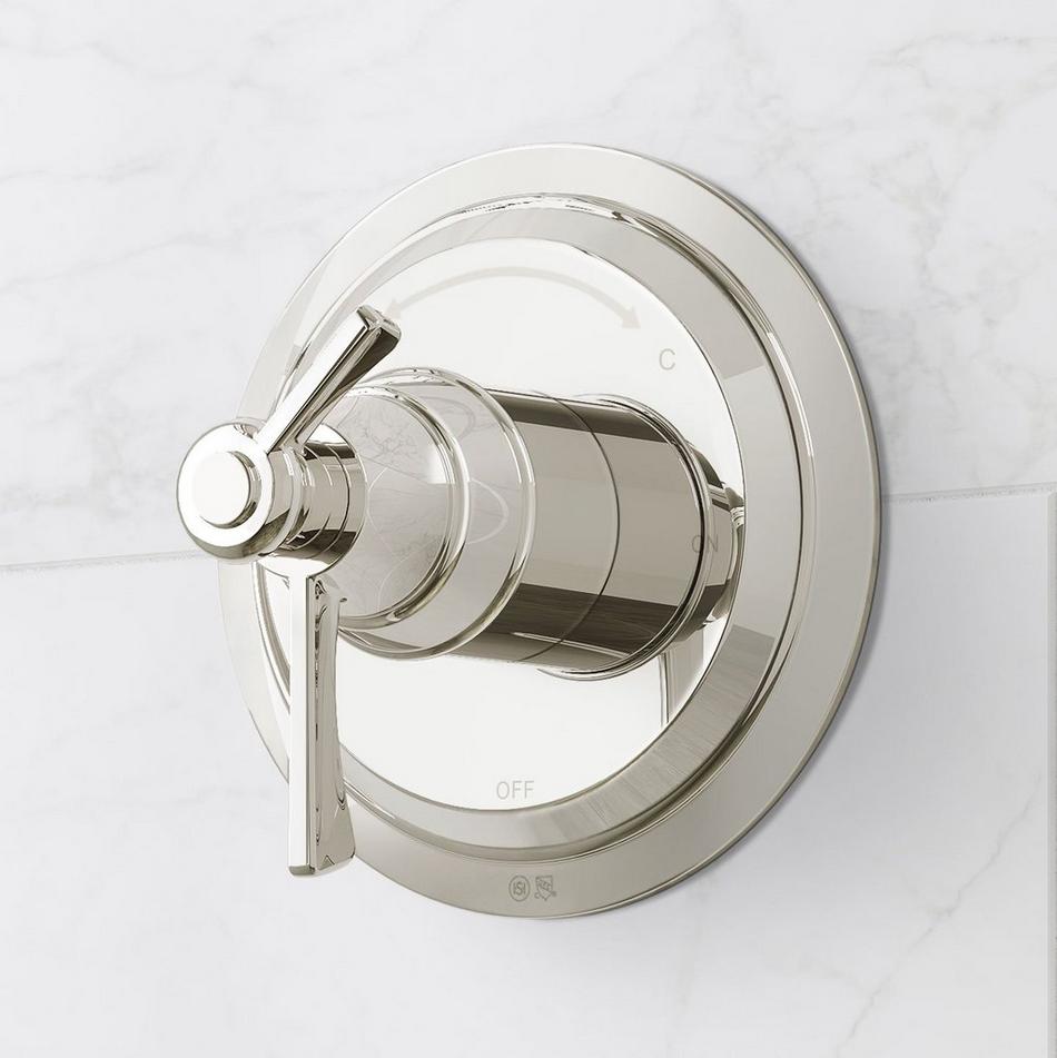 Marceau Dual Control Pressure Balance Shower Trim and Valve - Lever Handles - Polished Nickel, , large image number 0