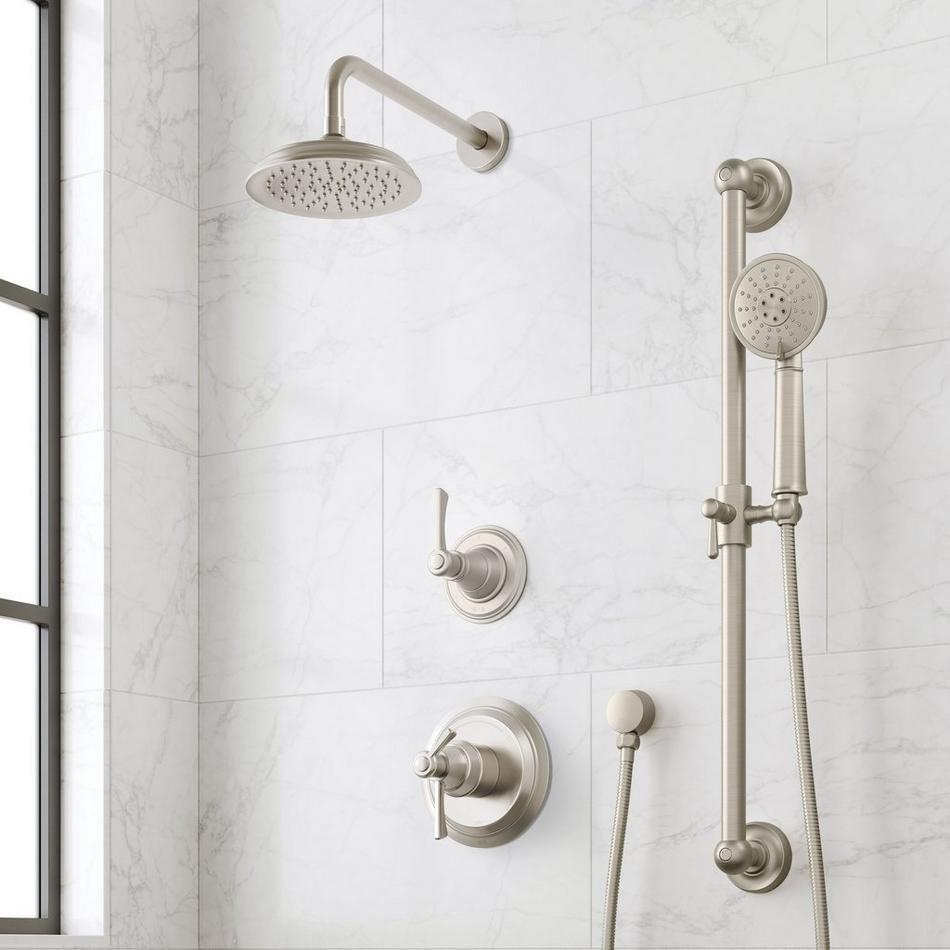 Marceau Dual Control Pressure Balance Shower System With Slide Bar and Hand Shower - Lever Handles, , large image number 1