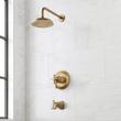 Marceau Dual Control Pressure Balance Tub and Shower System - Cross Handles, , large image number 0