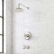 Marceau Dual Control Pressure Balance Tub and Shower System - Cross Handles - Polished Nickel, , large image number 0