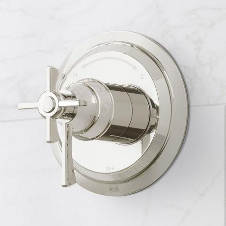 Marceau Dual Control Pressure Balance Tub and Shower System - Cross Handles