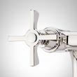 Marceau Freestanding Tub Faucet with Hand Shower - Cross Handles - Polished Nickel, , large image number 4