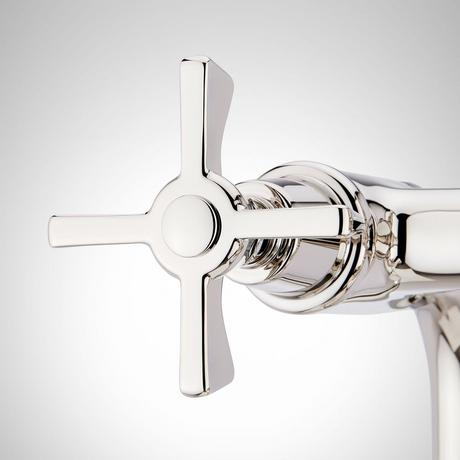 Marceau Freestanding Tub Faucet with Hand Shower - Cross Handle