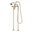 Marceau Freestanding Tub Faucet with Hand Shower - Lever Handles - Aged Brass, , large image number 1