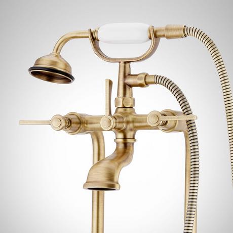Marceau Freestanding Tub Faucet with Hand Shower - Lever Handle