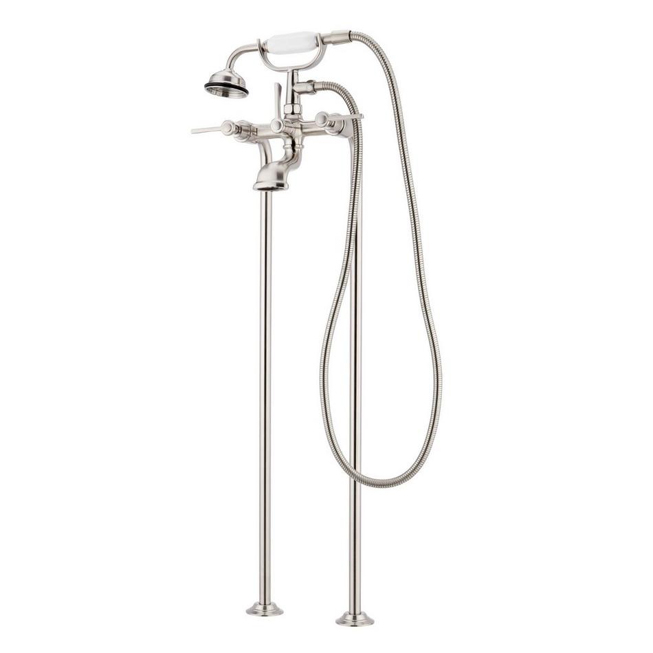 Marceau Freestanding Tub Faucet with Hand Shower - Lever Handles - Brushed Nickel, , large image number 1