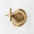 Marceau In-Wall Shower Diverter and 3/4" Rough-In Valve - Cross Handle - Aged Brass, , large image number 0