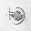 Marceau In-Wall Shower Volume Control and 3/4" Rough-In Valve - Cross Handle - Polished Nickel, , large image number 0