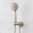 Marceau Pressure Balance Shower System With Hand Shower - Cross Handles - Brushed Nickel, , large image number 4