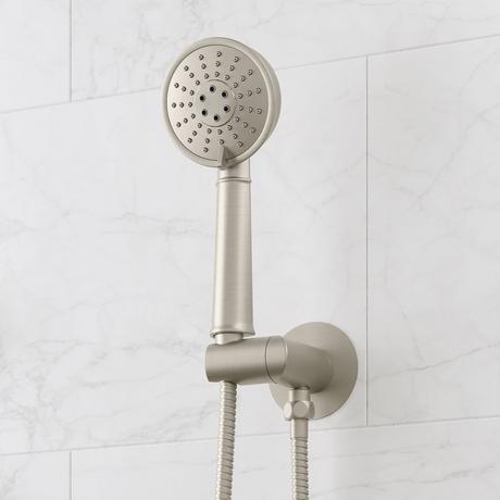 Marceau Pressure Balance Shower System With Hand Shower - Cross Handles