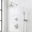 Marceau Pressure Balance Shower System With Hand Shower - Cross Handles, , large image number 2