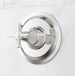 Marceau Pressure Balance Shower System With Hand Shower - Cross Handles - Chrome, , large image number 3