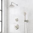 Marceau Pressure Balance Shower System With Hand Shower - Cross Handles, , large image number 3