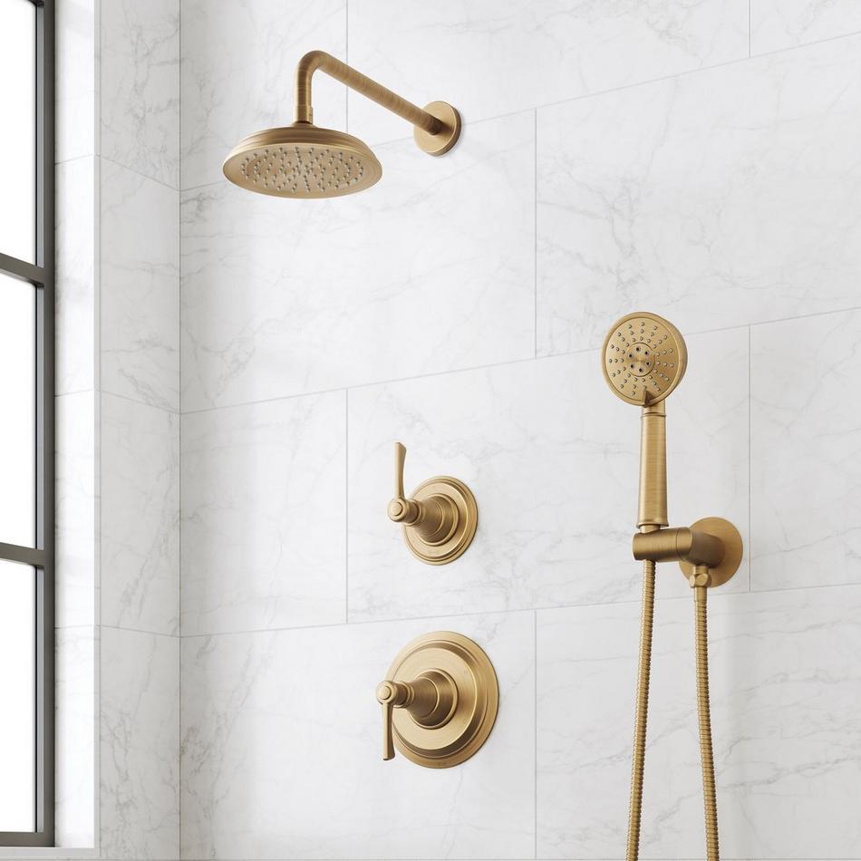 Marceau Pressure Balance Shower System With Hand Shower - Lever Handles, , large image number 0