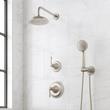 Marceau Pressure Balance Shower System With Hand Shower - Lever Handles - Brushed Nickel, , large image number 0