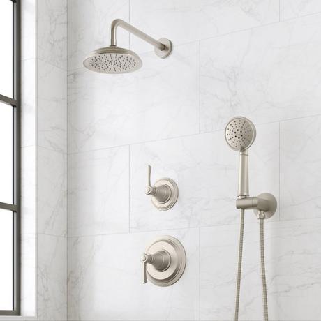 Marceau Pressure Balance Shower System With Hand Shower - Lever Handles