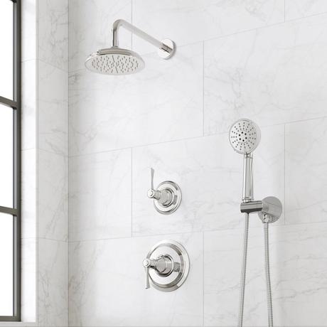 Marceau Pressure Balance Shower System With Hand Shower - Lever Handles