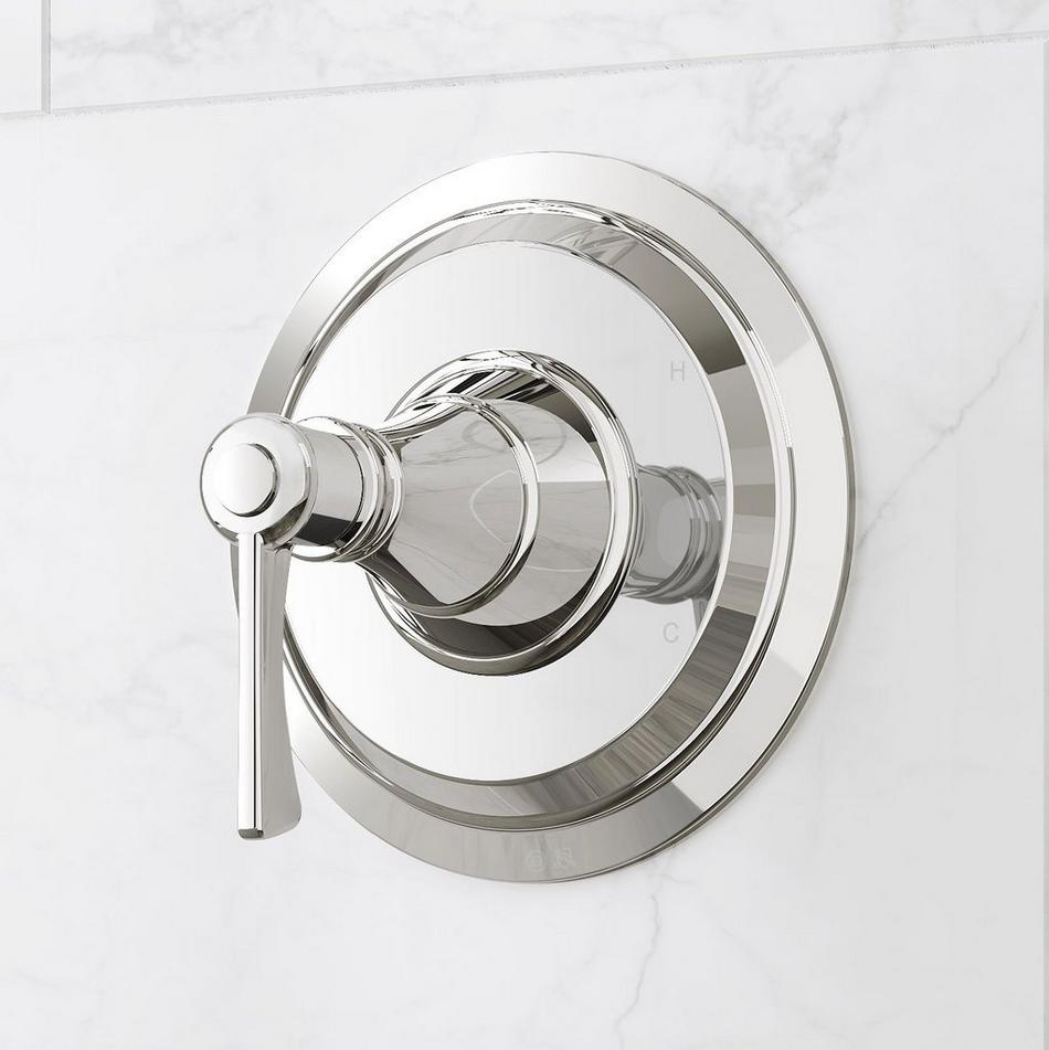 Marceau Pressure Balance Shower Trim and Valve - Lever Handle - Chrome, , large image number 0