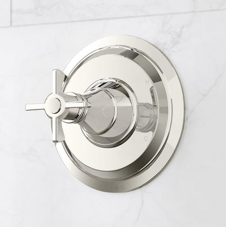 Marceau Pressure Balance Tub and Shower System - Cross Handle