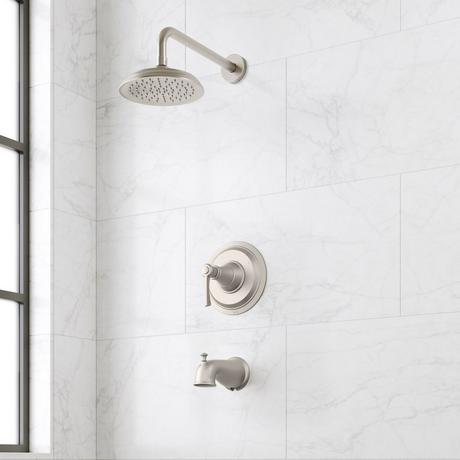 Marceau Pressure Balance Tub and Shower System - Lever Handle