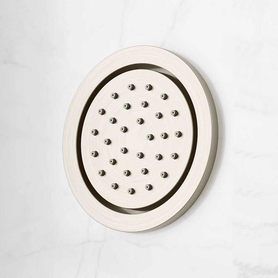 Marceau Thermostatic Shower System With 3 Body Sprays and Hand Shower - Cross - Brushed Nickel, , large image number 6