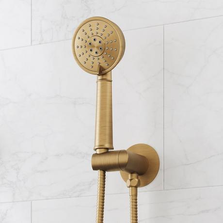 Marceau Thermostatic Shower System With 3 Body Sprays and Hand Shower - Lever Handles