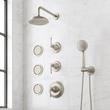 Marceau Thermostatic Shower System With 3 Body Sprays and Hand Shower - Lever Handles, , large image number 1
