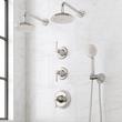 Marceau Thermostatic Shower System With Dual Showerheads and Hand Shower - Lever - Polished Nickel, , large image number 0