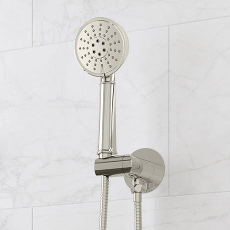 Marceau Thermostatic Shower System With Dual Showerheads and Hand Shower - Lever Handles