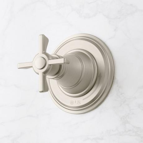 Marceau Thermostatic Shower System With Hand Shower - Cross Handles