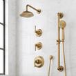 Marceau Thermostatic Shower System With Slide Bar and Hand Shower - Lever Handles, , large image number 0