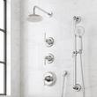 Marceau Thermostatic Shower System With Slide Bar and Hand Shower - Lever Handles, , large image number 2