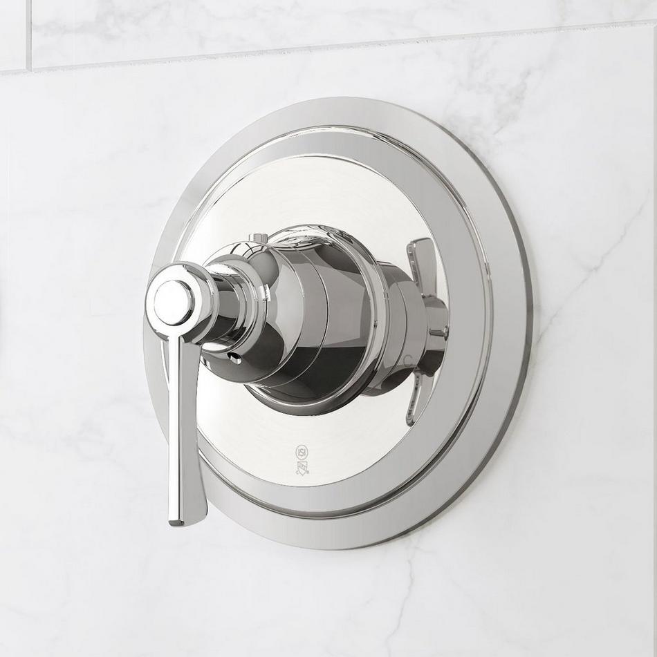 Marceau Thermostatic Shower Valve Trim and 3/4" Rough-In Valve - Lever Handle - Chrome, , large image number 0