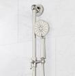 Marceau Thermostatic Shower With 3 Body Sprays, Slide Bar & Hand Shower - Cross - Polished Nickel, , large image number 5