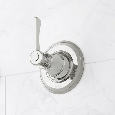Marceau Thermostatic Shower System With 3 Body Sprays, Slide Bar and Hand Shower - Lever Handles