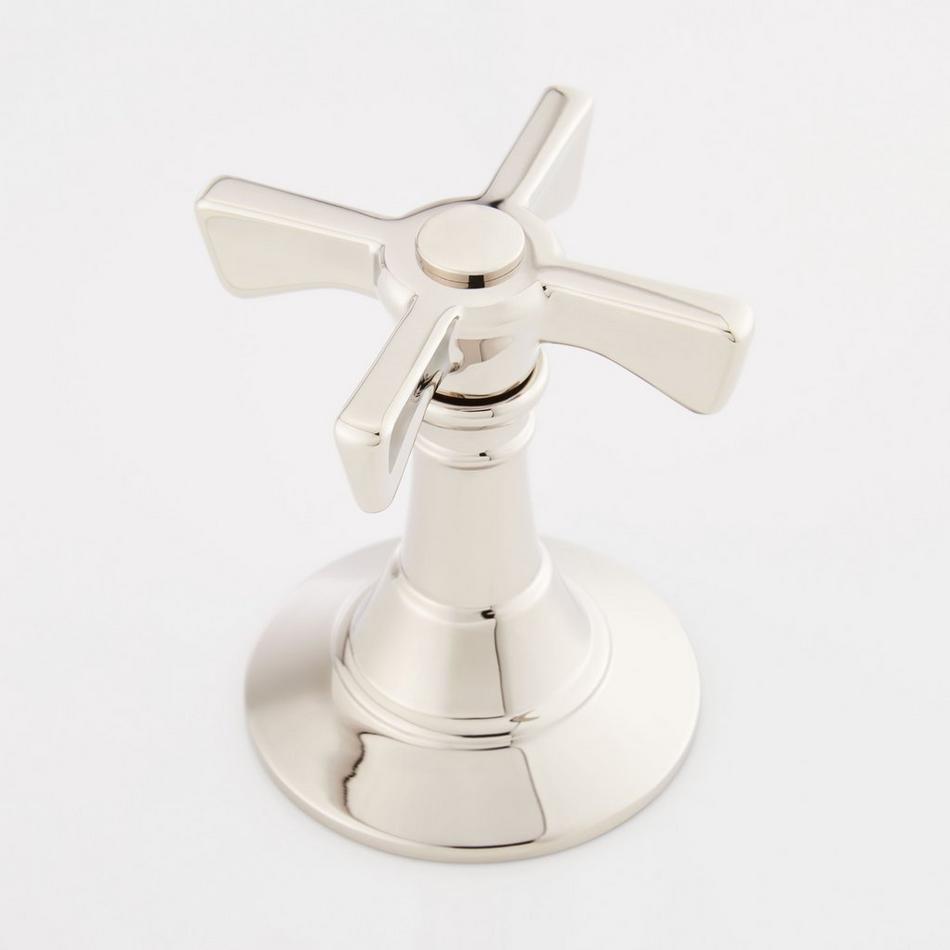Marceau Widespread Bathroom Faucet - Cross Handles - Polished Nickel, , large image number 2