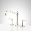 Marceau Widespread Bathroom Faucet - Lever Handles - Polished Nickel, , large image number 1